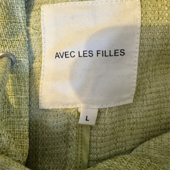 Avec‎ Les Filles Green Zip Up Hooded Jacket Size L - Picture 7 of 7